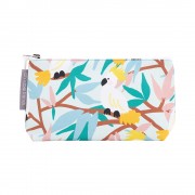 Cosmetic Bag | White Cockatoos | Cotton | Small